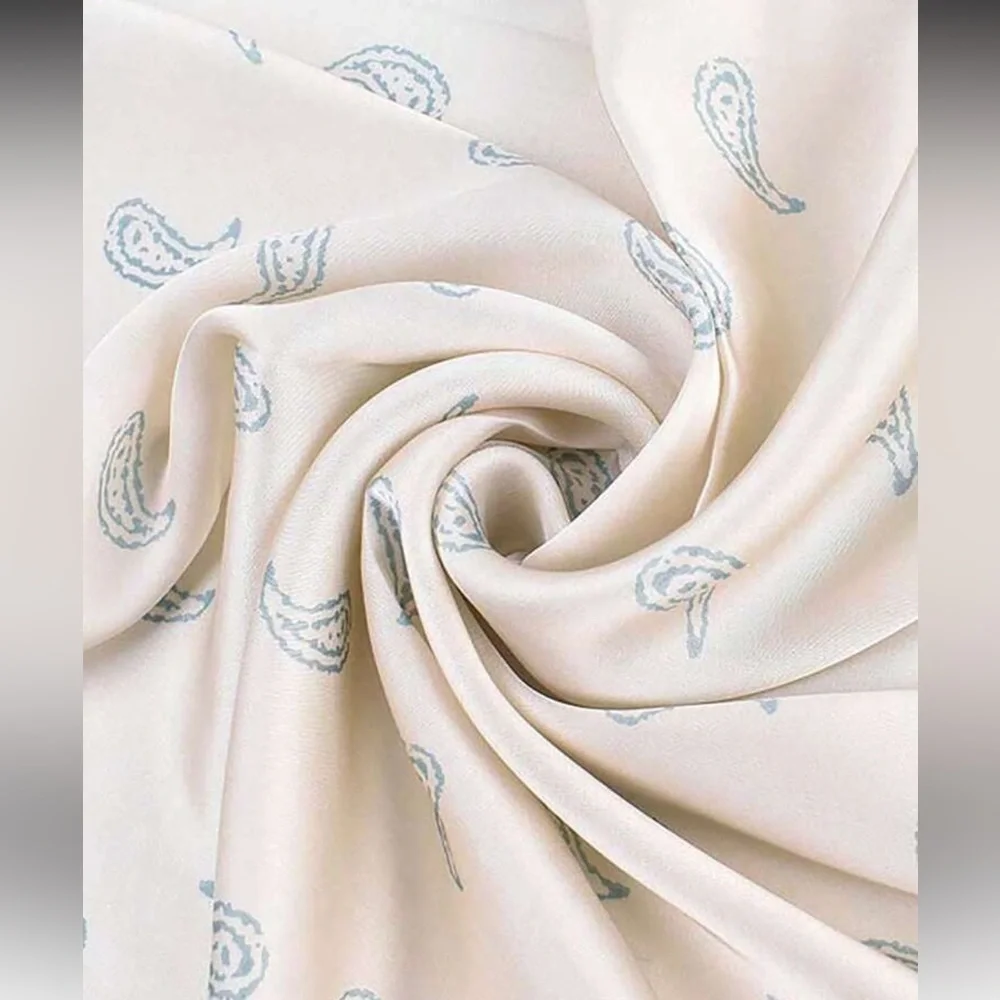 Free People Cream Paisley Bandana Scarf